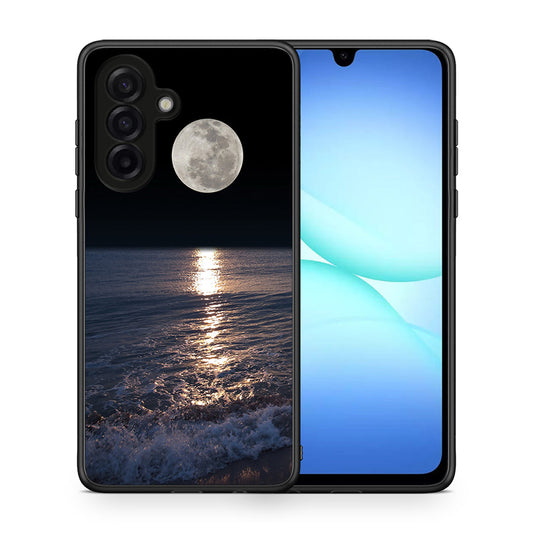Θήκη Samsung Galaxy A17 4G Moon Landscape από τη Smartfits με σχέδιο στο πίσω μέρος και μαύρο περίβλημα | Samsung Galaxy A17 4G Moon Landscape case with colorful back and black bezels