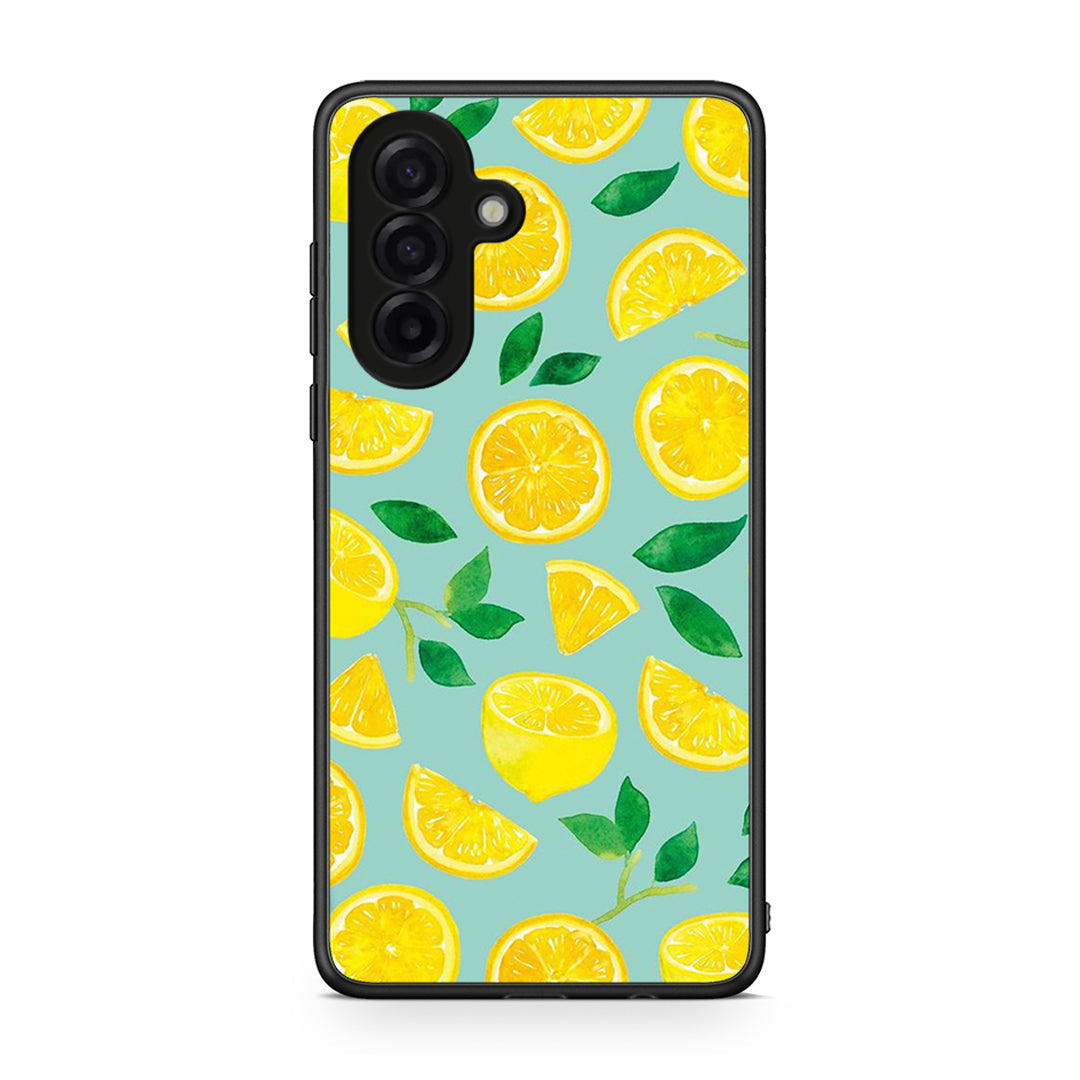Samsung Galaxy A17 4G Lemons θήκη από τη Smartfits με σχέδιο στο πίσω μέρος και μαύρο περίβλημα | Smartphone case with colorful back and black bezels by Smartfits