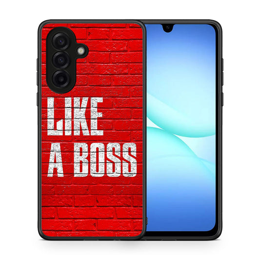 Θήκη Samsung Galaxy A17 4G Like A Boss από τη Smartfits με σχέδιο στο πίσω μέρος και μαύρο περίβλημα | Samsung Galaxy A17 4G Like A Boss case with colorful back and black bezels