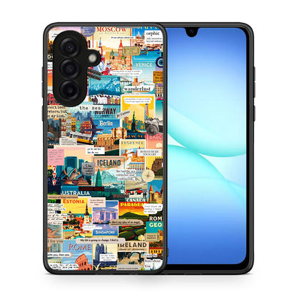 Θήκη Samsung Galaxy A17 4G Live To Travel από τη Smartfits με σχέδιο στο πίσω μέρος και μαύρο περίβλημα | Samsung Galaxy A17 4G Live To Travel case with colorful back and black bezels