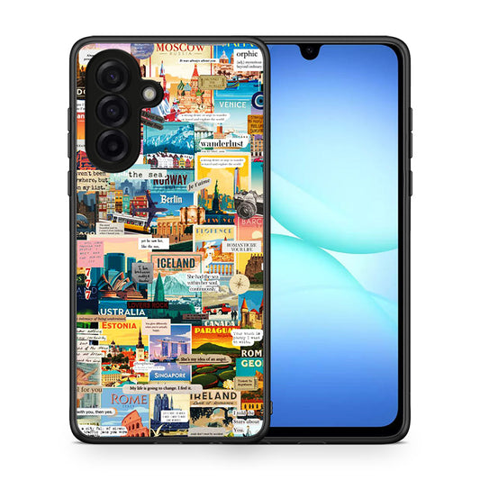 Θήκη Samsung Galaxy A17 4G Live To Travel από τη Smartfits με σχέδιο στο πίσω μέρος και μαύρο περίβλημα | Samsung Galaxy A17 4G Live To Travel case with colorful back and black bezels