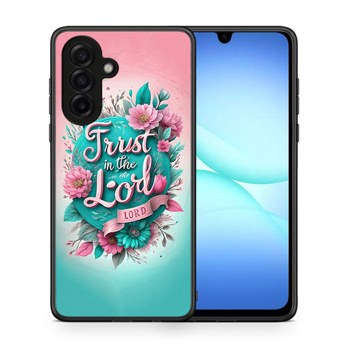Θήκη Samsung Galaxy A17 4G Lord Trust από τη Smartfits με σχέδιο στο πίσω μέρος και μαύρο περίβλημα | Samsung Galaxy A17 4G Lord Trust case with colorful back and black bezels