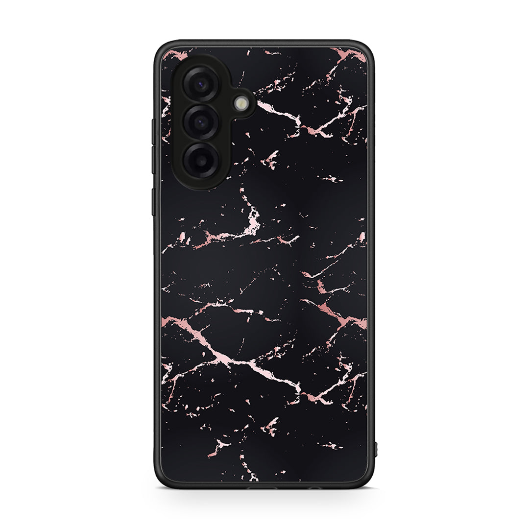 4 - Samsung Galaxy A17 4G Black Rosegold Marble case, cover, bumper