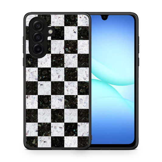 Θήκη Samsung Galaxy A17 4G Square Geometric Marble από τη Smartfits με σχέδιο στο πίσω μέρος και μαύρο περίβλημα | Samsung Galaxy A17 4G Square Geometric Marble case with colorful back and black bezels