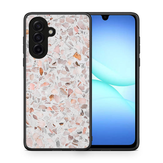 Θήκη Samsung Galaxy A17 4G Marble Terrazzo από τη Smartfits με σχέδιο στο πίσω μέρος και μαύρο περίβλημα | Samsung Galaxy A17 4G Marble Terrazzo case with colorful back and black bezels