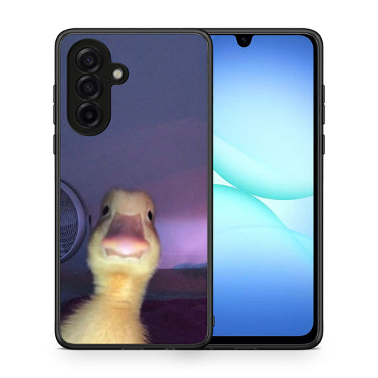 Θήκη Samsung Galaxy A17 4G Meme Duck από τη Smartfits με σχέδιο στο πίσω μέρος και μαύρο περίβλημα | Samsung Galaxy A17 4G Meme Duck case with colorful back and black bezels
