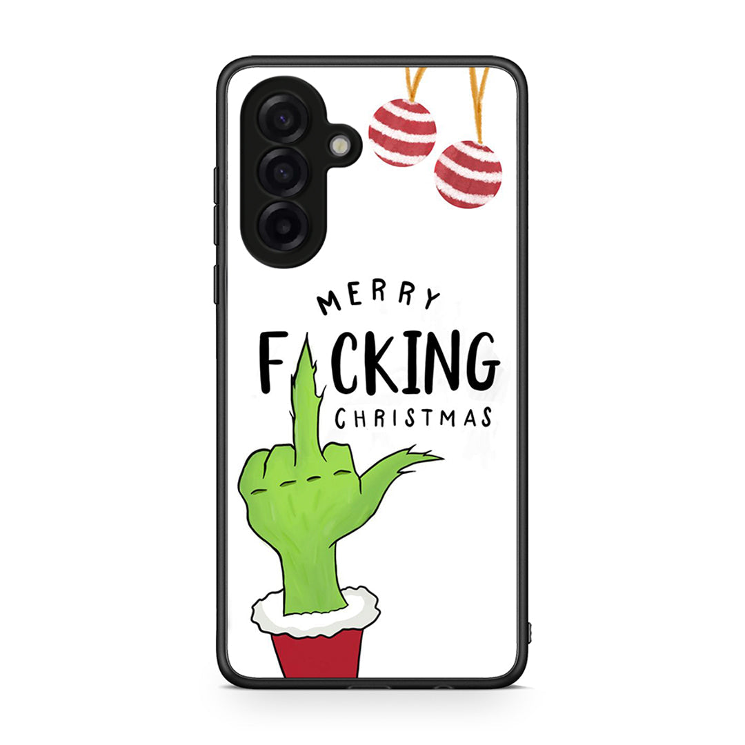 Samsung Galaxy A17 4G Merry F Xmas θήκη από τη Smartfits με σχέδιο στο πίσω μέρος και μαύρο περίβλημα | Smartphone case with colorful back and black bezels by Smartfits