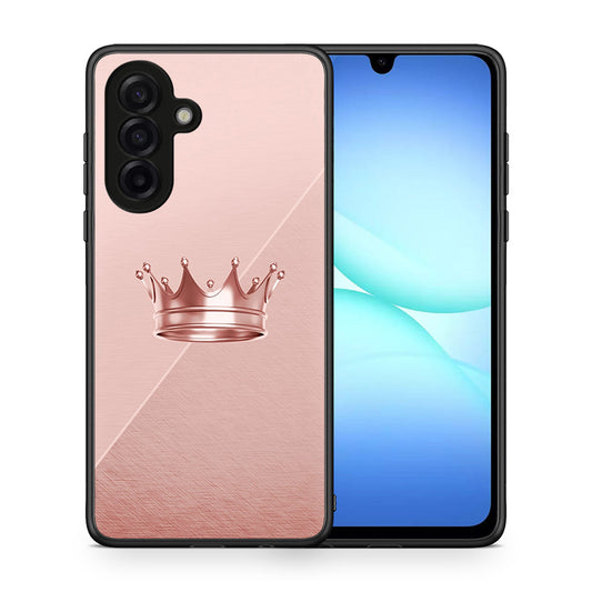Θήκη Samsung Galaxy A17 4G Crown Minimal από τη Smartfits με σχέδιο στο πίσω μέρος και μαύρο περίβλημα | Samsung Galaxy A17 4G Crown Minimal case with colorful back and black bezels