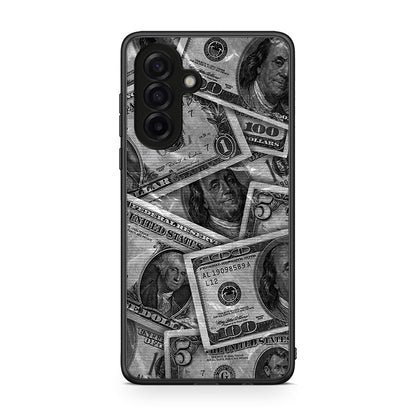 Samsung Galaxy A17 4G Money Dollars θήκη από τη Smartfits με σχέδιο στο πίσω μέρος και μαύρο περίβλημα | Smartphone case with colorful back and black bezels by Smartfits