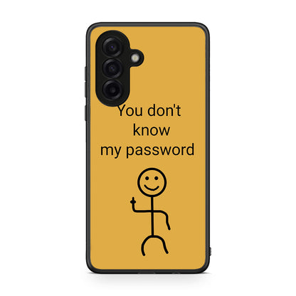 Samsung Galaxy A17 4G My Password Θήκη από τη Smartfits με σχέδιο στο πίσω μέρος και μαύρο περίβλημα | Smartphone case with colorful back and black bezels by Smartfits