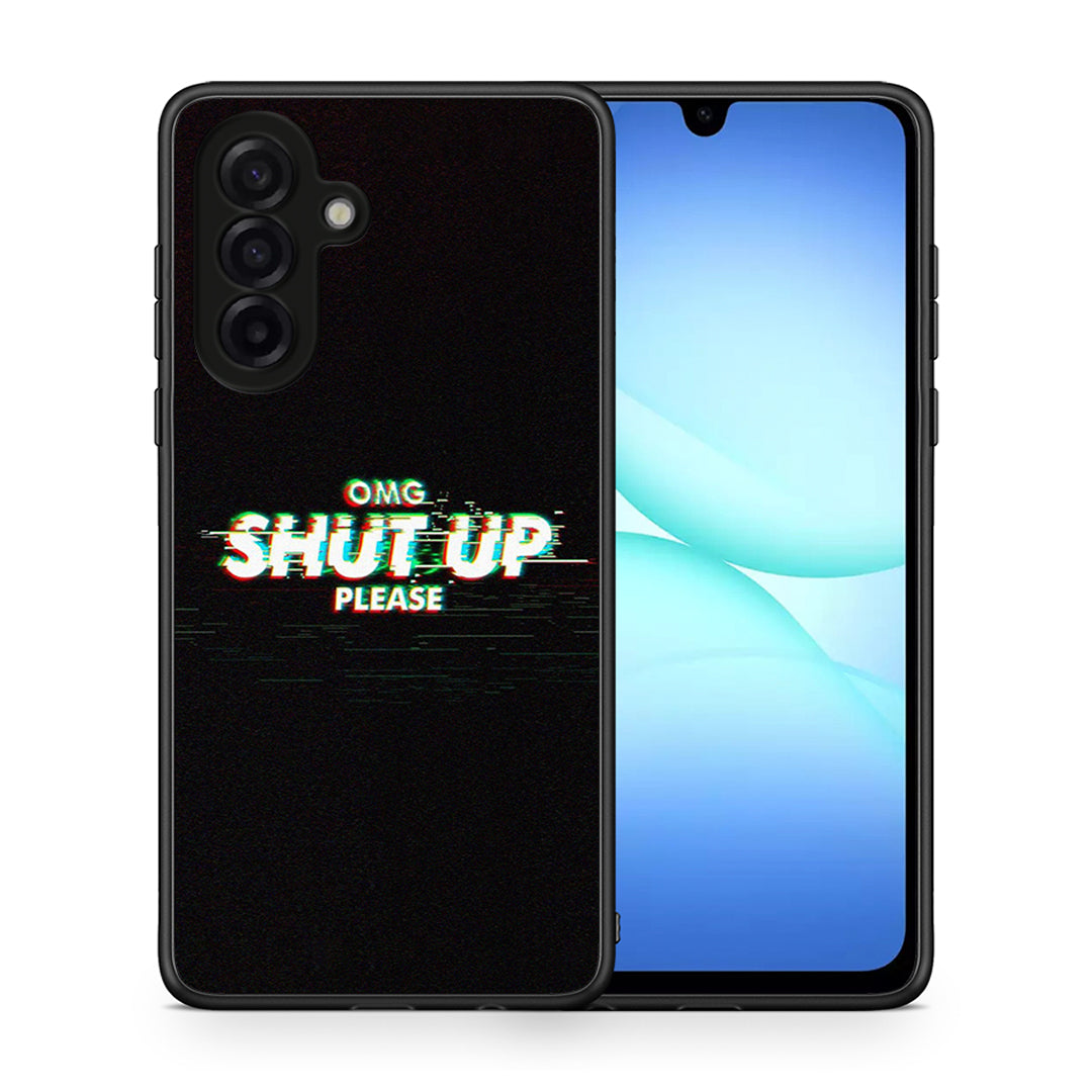 Θήκη Samsung Galaxy A17 4G OMG ShutUp από τη Smartfits με σχέδιο στο πίσω μέρος και μαύρο περίβλημα | Samsung Galaxy A17 4G OMG ShutUp case with colorful back and black bezels