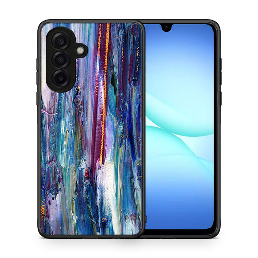 Θήκη Samsung Galaxy A17 4G Winter Paint από τη Smartfits με σχέδιο στο πίσω μέρος και μαύρο περίβλημα | Samsung Galaxy A17 4G Winter Paint case with colorful back and black bezels