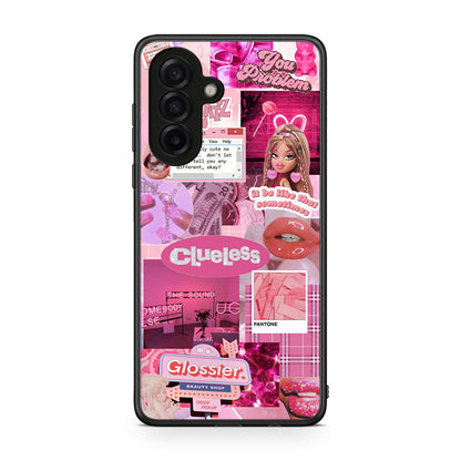 Samsung Galaxy A17 4G Pink Love Θήκη Αγίου Βαλεντίνου από τη Smartfits με σχέδιο στο πίσω μέρος και μαύρο περίβλημα | Smartphone case with colorful back and black bezels by Smartfits