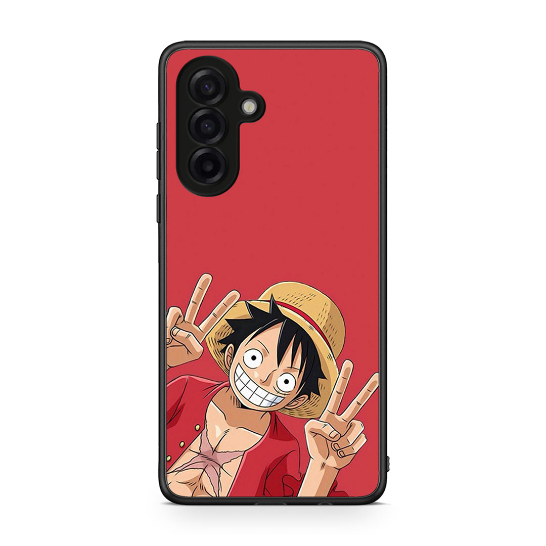 Samsung Galaxy A17 4G Pirate Luffy Θήκη από τη Smartfits με σχέδιο στο πίσω μέρος και μαύρο περίβλημα | Smartphone case with colorful back and black bezels by Smartfits