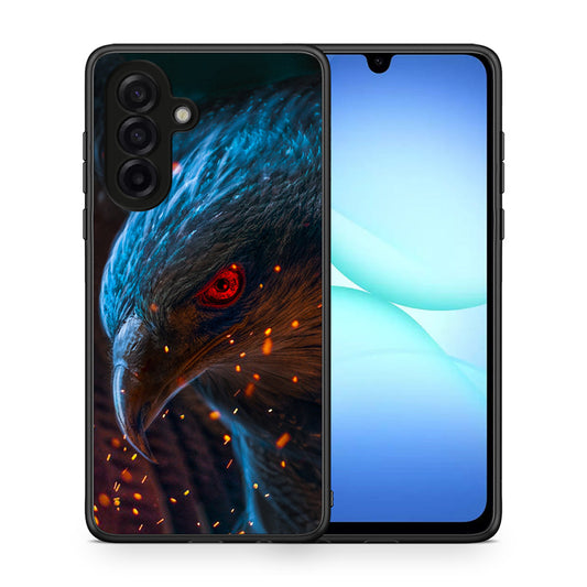 Θήκη Samsung Galaxy A17 4G Eagle PopArt από τη Smartfits με σχέδιο στο πίσω μέρος και μαύρο περίβλημα | Samsung Galaxy A17 4G Eagle PopArt case with colorful back and black bezels