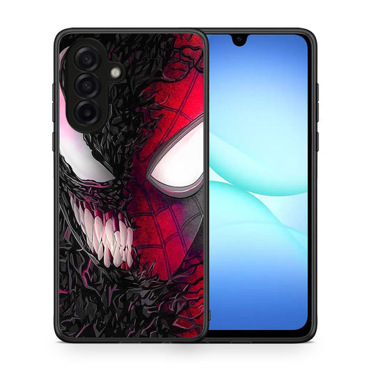 Θήκη Samsung Galaxy A17 4G SpiderVenom PopArt από τη Smartfits με σχέδιο στο πίσω μέρος και μαύρο περίβλημα | Samsung Galaxy A17 4G SpiderVenom PopArt case with colorful back and black bezels
