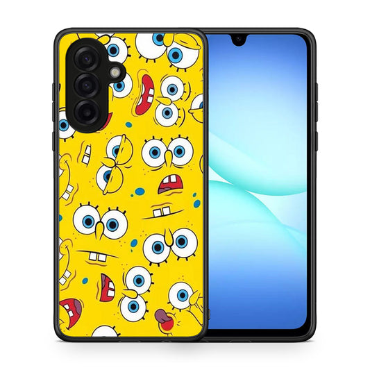 Θήκη Samsung Galaxy A17 4G Sponge PopArt από τη Smartfits με σχέδιο στο πίσω μέρος και μαύρο περίβλημα | Samsung Galaxy A17 4G Sponge PopArt case with colorful back and black bezels