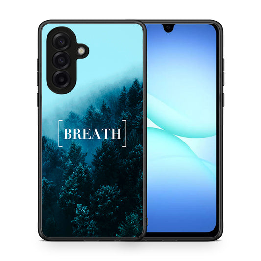 Θήκη Samsung Galaxy A17 4G Breath Quote από τη Smartfits με σχέδιο στο πίσω μέρος και μαύρο περίβλημα | Samsung Galaxy A17 4G Breath Quote case with colorful back and black bezels