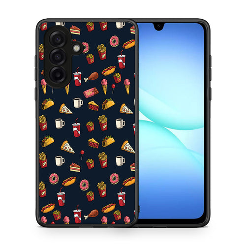 Θήκη Samsung Galaxy A17 4G Hungry Random από τη Smartfits με σχέδιο στο πίσω μέρος και μαύρο περίβλημα | Samsung Galaxy A17 4G Hungry Random case with colorful back and black bezels