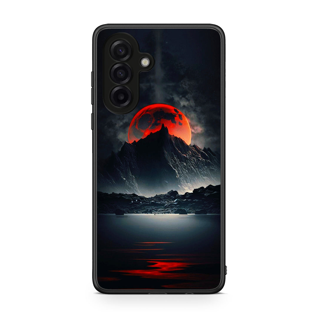 Samsung Galaxy A17 4G Red Full Moon θήκη από τη Smartfits με σχέδιο στο πίσω μέρος και μαύρο περίβλημα | Smartphone case with colorful back and black bezels by Smartfits