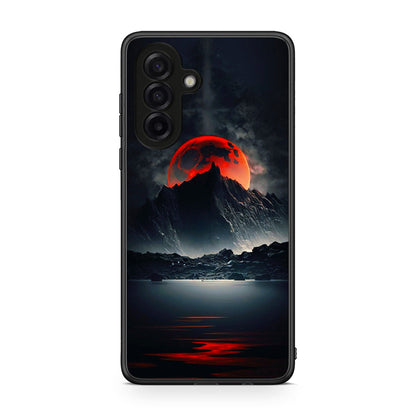Samsung Galaxy A17 4G Red Full Moon θήκη από τη Smartfits με σχέδιο στο πίσω μέρος και μαύρο περίβλημα | Smartphone case with colorful back and black bezels by Smartfits