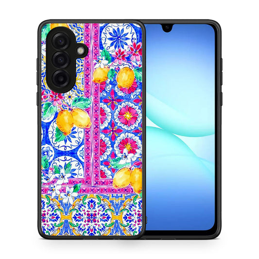 Θήκη Samsung Galaxy A17 4G Retro Spring από τη Smartfits με σχέδιο στο πίσω μέρος και μαύρο περίβλημα | Samsung Galaxy A17 4G Retro Spring case with colorful back and black bezels