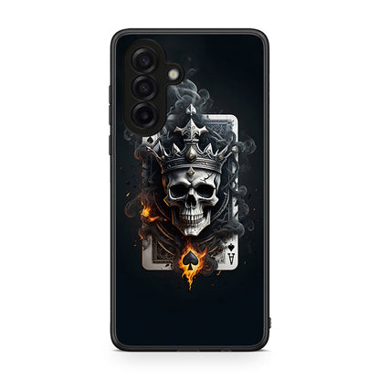 Samsung Galaxy A17 4G Skull King Ace θήκη από τη Smartfits με σχέδιο στο πίσω μέρος και μαύρο περίβλημα | Smartphone case with colorful back and black bezels by Smartfits