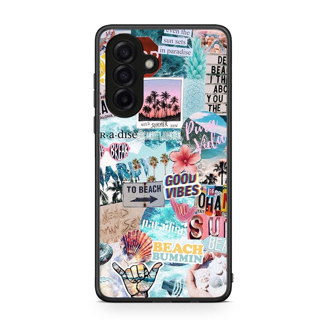 Samsung Galaxy A17 4G Summer Vibes Θήκη από τη Smartfits με σχέδιο στο πίσω μέρος και μαύρο περίβλημα | Smartphone case with colorful back and black bezels by Smartfits