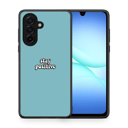 Θήκη Samsung Galaxy A17 4G Positive Text από τη Smartfits με σχέδιο στο πίσω μέρος και μαύρο περίβλημα | Samsung Galaxy A17 4G Positive Text case with colorful back and black bezels