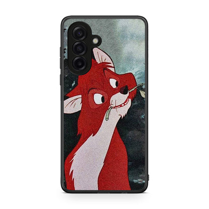 Samsung Galaxy A17 4G Tod And Vixey Love 1 θήκη από τη Smartfits με σχέδιο στο πίσω μέρος και μαύρο περίβλημα | Smartphone case with colorful back and black bezels by Smartfits