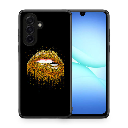 Θήκη Samsung Galaxy A17 4G Golden Valentine από τη Smartfits με σχέδιο στο πίσω μέρος και μαύρο περίβλημα | Samsung Galaxy A17 4G Golden Valentine case with colorful back and black bezels