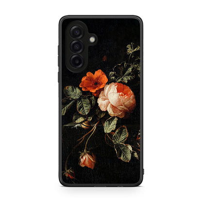 Samsung Galaxy A17 4G Vintage Roses θήκη από τη Smartfits με σχέδιο στο πίσω μέρος και μαύρο περίβλημα | Smartphone case with colorful back and black bezels by Smartfits