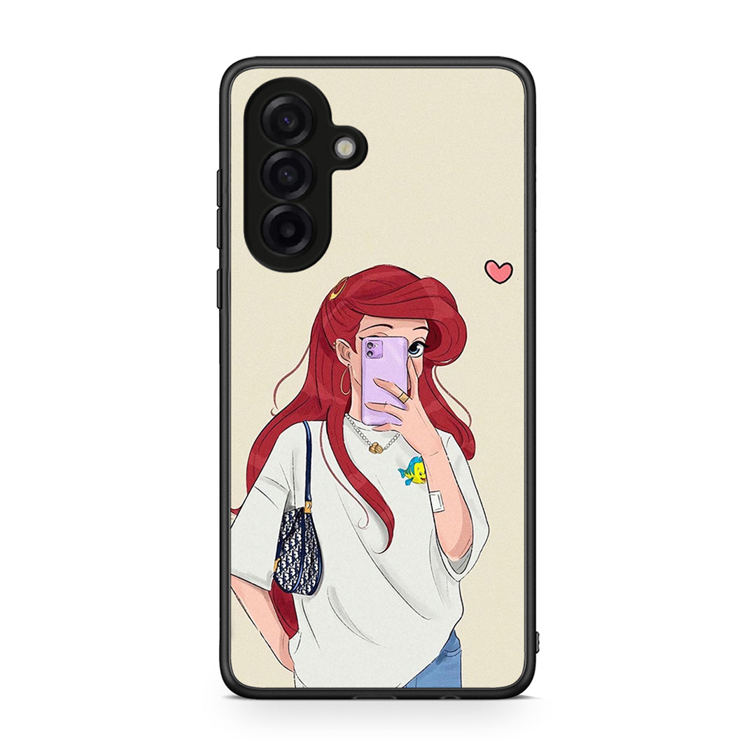 Samsung Galaxy A17 4G Walking Mermaid Θήκη από τη Smartfits με σχέδιο στο πίσω μέρος και μαύρο περίβλημα | Smartphone case with colorful back and black bezels by Smartfits