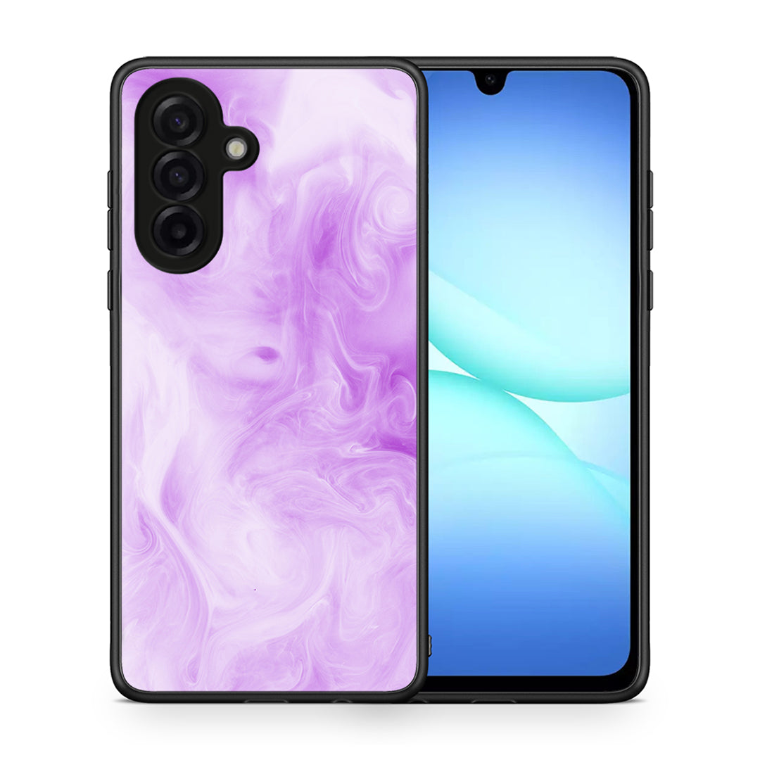 Θήκη Samsung Galaxy A17 4G Lavender Watercolor από τη Smartfits με σχέδιο στο πίσω μέρος και μαύρο περίβλημα | Samsung Galaxy A17 4G Lavender Watercolor case with colorful back and black bezels