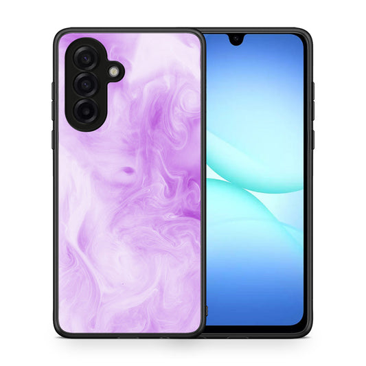 Θήκη Samsung Galaxy A17 4G Lavender Watercolor από τη Smartfits με σχέδιο στο πίσω μέρος και μαύρο περίβλημα | Samsung Galaxy A17 4G Lavender Watercolor case with colorful back and black bezels