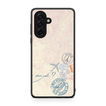 Samsung Galaxy A17 4G Where Next Θήκη από τη Smartfits με σχέδιο στο πίσω μέρος και μαύρο περίβλημα | Smartphone case with colorful back and black bezels by Smartfits