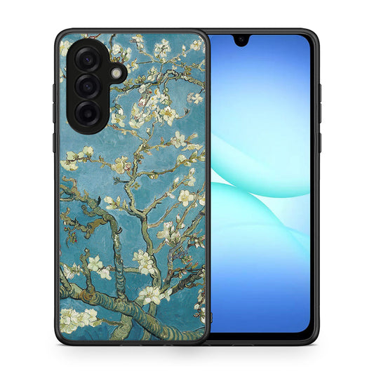 Θήκη Samsung Galaxy A17 4G White Blossoms από τη Smartfits με σχέδιο στο πίσω μέρος και μαύρο περίβλημα | Samsung Galaxy A17 4G White Blossoms case with colorful back and black bezels
