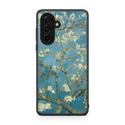 Samsung Galaxy A17 4G White Blossoms θήκη από τη Smartfits με σχέδιο στο πίσω μέρος και μαύρο περίβλημα | Smartphone case with colorful back and black bezels by Smartfits
