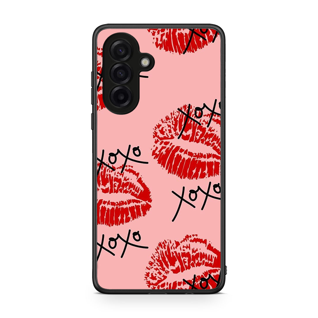 Samsung Galaxy A17 4G XOXO Lips θήκη από τη Smartfits με σχέδιο στο πίσω μέρος και μαύρο περίβλημα | Smartphone case with colorful back and black bezels by Smartfits