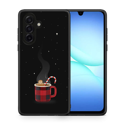 Θήκη Samsung Galaxy A17 4G Xmas Bathing από τη Smartfits με σχέδιο στο πίσω μέρος και μαύρο περίβλημα | Samsung Galaxy A17 4G Xmas Bathing case with colorful back and black bezels