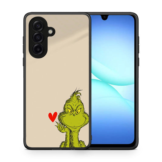 Θήκη Samsung Galaxy A17 4G Xmas Grinch από τη Smartfits με σχέδιο στο πίσω μέρος και μαύρο περίβλημα | Samsung Galaxy A17 4G Xmas Grinch case with colorful back and black bezels