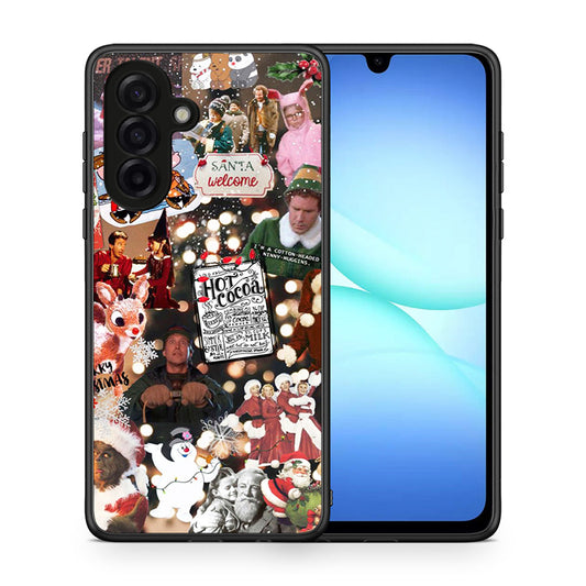 Θήκη Samsung Galaxy A17 4G Xmas Movies από τη Smartfits με σχέδιο στο πίσω μέρος και μαύρο περίβλημα | Samsung Galaxy A17 4G Xmas Movies case with colorful back and black bezels