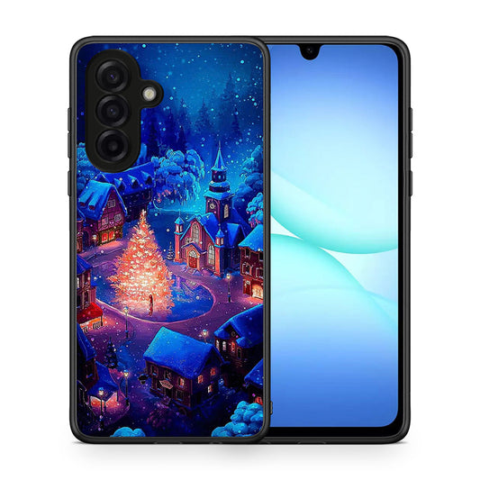 Θήκη Samsung Galaxy A17 4G Xmas Village από τη Smartfits με σχέδιο στο πίσω μέρος και μαύρο περίβλημα | Samsung Galaxy A17 4G Xmas Village case with colorful back and black bezels