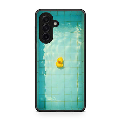 Samsung Galaxy A17 4G Yellow Duck θήκη από τη Smartfits με σχέδιο στο πίσω μέρος και μαύρο περίβλημα | Smartphone case with colorful back and black bezels by Smartfits