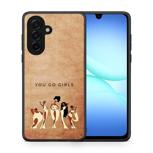 Θήκη Samsung Galaxy A17 4G You Go Girl από τη Smartfits με σχέδιο στο πίσω μέρος και μαύρο περίβλημα | Samsung Galaxy A17 4G You Go Girl case with colorful back and black bezels