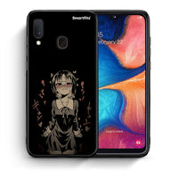 Thumbnail for Θήκη Samsung Galaxy A30 Anime Girl από τη Smartfits με σχέδιο στο πίσω μέρος και μαύρο περίβλημα | Samsung Galaxy A30 Anime Girl case with colorful back and black bezels