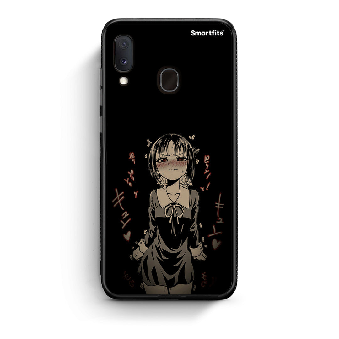 Samsung A20e Anime Girl θήκη από τη Smartfits με σχέδιο στο πίσω μέρος και μαύρο περίβλημα | Smartphone case with colorful back and black bezels by Smartfits