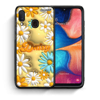 Thumbnail for Θήκη Samsung Galaxy A30 Bubble Daisies από τη Smartfits με σχέδιο στο πίσω μέρος και μαύρο περίβλημα | Samsung Galaxy A30 Bubble Daisies case with colorful back and black bezels