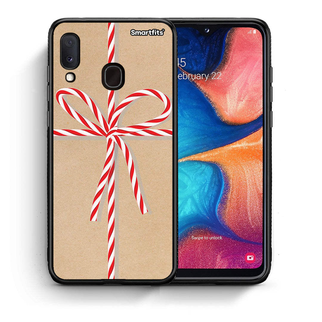 Θήκη Samsung Galaxy M20 Christmas Gift από τη Smartfits με σχέδιο στο πίσω μέρος και μαύρο περίβλημα | Samsung Galaxy M20 Christmas Gift case with colorful back and black bezels