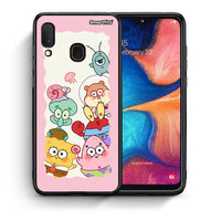 Thumbnail for Θήκη Samsung Galaxy M20 Cute Companion από τη Smartfits με σχέδιο στο πίσω μέρος και μαύρο περίβλημα | Samsung Galaxy M20 Cute Companion case with colorful back and black bezels